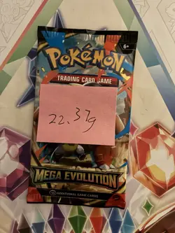 (HEAVY) 22.37g Pokemon TCG Mega Evolution Booster Pack (SEALED)✅ - Image 2