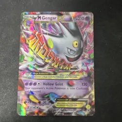 Pokemon M Gengar EX Promo XY166 XY Full Art Holo 210 HP Card English - Image 1