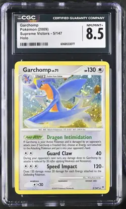 CGC 8.5 Garchomp 2009 Supreme Victors 5/147 Holo Pokemon Card - Image 1