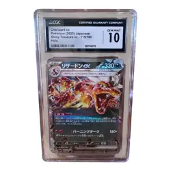 CGC Gem Mint 10 Charizard Ex 115/190 Pokemon 2023 JAPANESE Shiny Treasure Ex - Image 1