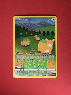 Pokemon TCG Ditto GG22/GG70 Crown Zenith Galarian Gallery Holo Card NM Condition - Image 1