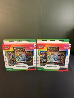 (LOT OF 2) Pokemon First Partner Illustration Collection Series 1 Box SHIPS NOW! - Image 1