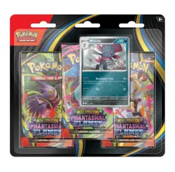 NEW Pokemon TCG Phantasmal Flames 3 Pack Blister w/ Sneasel Cosmo Foil - Sealed - Image 1