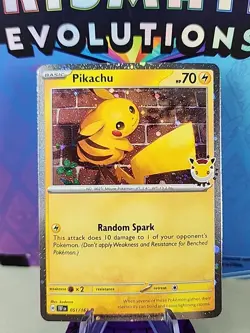 Pikachu 51/162 Stamped 2026 Pokemon Day 30th Anniversary Promo TCG - Image 1