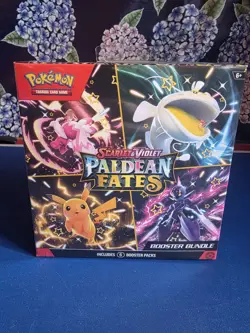 Pokemon TCG Scarlet And Violet Paldean Fates Booster Bundle Sealed English - Image 1