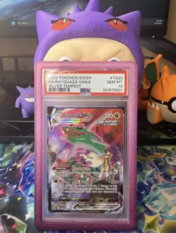 PSA 10 Pokemon Silver Tempest Rayquaza VMAX TG20/TG30 Trainer Gallery Alt Art - Image 1