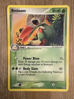 Pokemon TCG Breloom EX Emerald 22/106 Regular Uncommon MP - Image 1