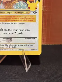Cleffa 20/111 Celebrations: Classic Collection Holo Pokemon - Image 4
