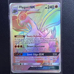 Pokemon Flygon GX Rainbow Rare Full Art Holo 256/236 Sm-Cosmic Eclipse HP240 - Image 1