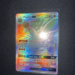 Pokemon Flygon GX Rainbow Rare Full Art Holo 256/236 Sm-Cosmic Eclipse HP240 - Image 3