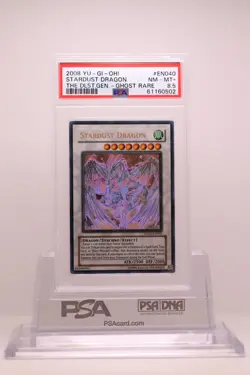 2008 YU-GI-Oh! Tdgs-the Duelist Genesis EN040 Stardust Dragon Ghost Rare PSA 8.5 - Image 1