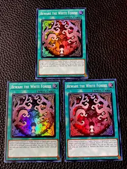 Beware The White Forest (X3) INFO-EN059 Yugioh 1st Edition Super Rare - Image 1