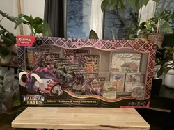 Pokemon TCG Paldean Fates Great Tusk Iron Threads Ex Premium Collection - Image 1