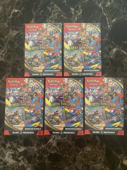 5 X LOT Pokemon Mega Evolution Booster Bundle 30 TOTAL PACKS TCG FREE SHIPPING - Image 1