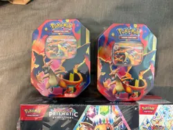 2x Pokemon Prismatic Evolutions Surprise Box/Booster Sam's Club Bundle w/ 2 Tins - Image 3