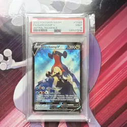 Pokemon TCG Garchomp V Astral Radiance TG23/TG30 Full Art Holo Ultra Rare PSA 9 - Image 1
