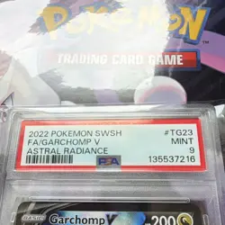Pokemon TCG Garchomp V Astral Radiance TG23/TG30 Full Art Holo Ultra Rare PSA 9 - Image 4