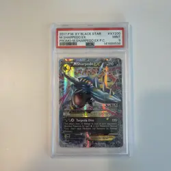 2017 POKEMON XY BLACK STAR PROMO MEGA SHARPEDO EX PREM COLL M SHARPEDO EX PSA 9 - Image 1