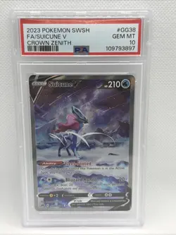 2023 POKEMON SWSH SUICUNE V #GG38 PSA 10 - Image 1