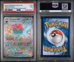 2023 POKEMON SV 151 #198/165 VENUSAUR EX SPECIAL ILLUSTRATION RARE PSA 7 - Image 3