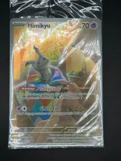SEALED Pokemon Mimikyu SVP 075 Paldean Fates Black Star Promo NM - Image 2
