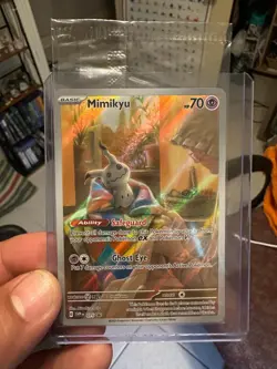 SEALED Pokemon Mimikyu SVP 075 Paldean Fates Black Star Promo NM - Image 5