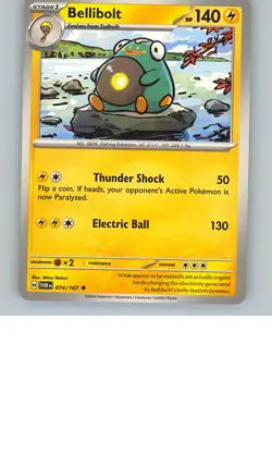 Pokemon Twilight Masquerade #074/167 Bellibolt Non-Holo - Image 1