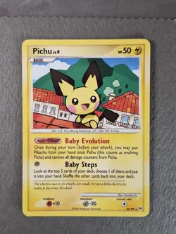 Pichu #25/99 Platinum Arceus Non-Holo LP 2009 Baby Evolution Pokemon - Image 1