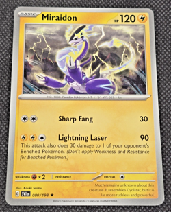 Pokemon Scarlet & Violet NON Holo Rare Miraidon 080/198 - DECK EXCLUSIVE -- L25 - Image 1