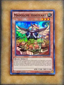 Yugioh Madolche Hootcake MP14-EN018 Super Rare 1st Ed NM - Image 1