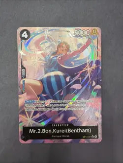 One Piece English - Mr.2.Bon.Kurei (Bentham) - Alternate Art OP14-091 - SR - NM - Image 1