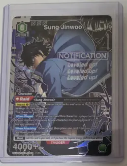 Sung Jinwoo Union Arena Solo Leveling Super Rare Alt (SR*) Leveled Up - Image 1