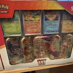 Pokemon Scarlet & Violet 151 Booster Tin Box 5-Pack Trading Card Game - Image 2