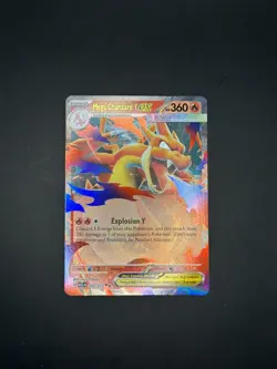 Pokemon TCG Holo Ultra Rare Full Art Mega Charzard Y EX Card 022/217 - Image 1