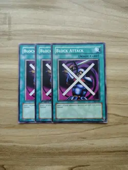 Yu-Gi-Oh! - Block Attack - 3X - Full Playset Of Common Cards - Image 1