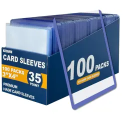 Nixitlo 1000 Top Loaders for Cards 500 Hard Sleeves+500 Soft Sleeves, Blue - Image 2