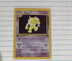 Pokemon Cards: 1st Edition Fossil Rare Holo: Hypno 9/62 - Image 1