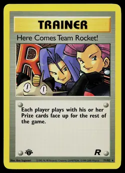 Pokemon Card - Here Comes Team Rocket! Team Rocket 71/82 Rare 1st Edition - Image 1