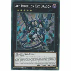 MP21-EN191 Arc Rebellion Xyz Dragon | 1st Edition | Super Rare YuGiOh Card Game - Image 1