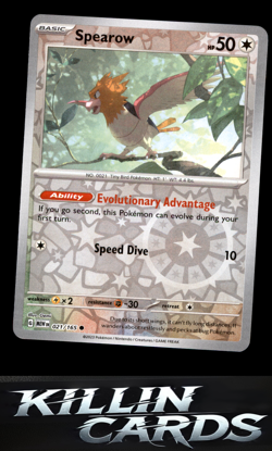 Reverse Holofoil Spearow 021/165 Pokemon Common SV: Scarlet & Violet 151 Card NM - Image 1