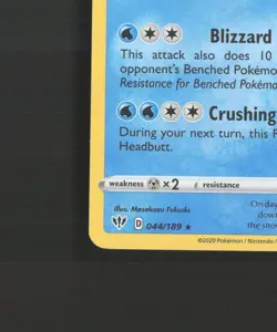 Galarian Darmanitan 044/189 Darkness Ablaze Cracked Ice Holo Pokemon Card NM - Image 5