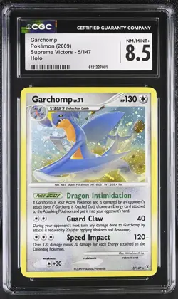 CGC 8.5 Garchomp 2009 Supreme Victors 5/147 Holo Pokemon Card - Image 1