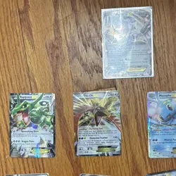 Pokemon Holo EX GX V BREAK Card Lot 9 Cards Rayquaza Ho-Oh Manaphy Binder - Image 2