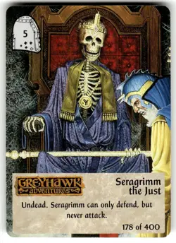 Spellfire CCG Rare Card Seragrimm the Just - 1st Edition 178 of 400 - Image 1