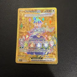 Pokemon Card Terapagos EX Gold 173/142 Stellar Crown - Image 1