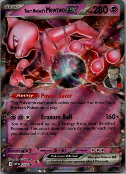 Team Rocket's Mewtwo ex Promo SV: Scarlet & Violet Promo Cards 205 NM - Image 1