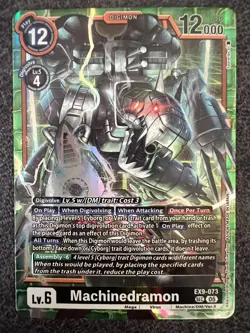 Digimon Card Game Machinedramon EX9-073 Secret Rare Versus Monsters NM - Image 1