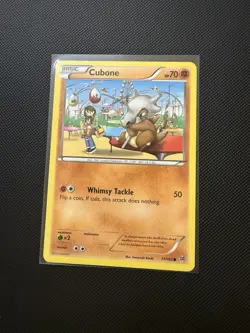 Pokemon TCG Cubone XY Breakthrough Card 77/162 - Image 1