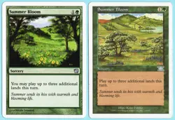 Summer Bloom x2 2x Various Sets ( 1-6th, 1-9th) Green Uncommon Sorcery MTG LP A1 - Image 1