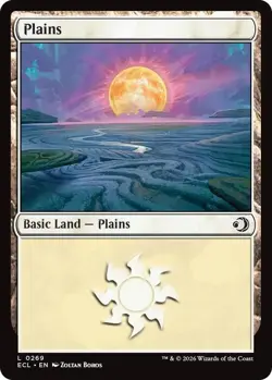 MtG Plains L 0269 Lorwyn Eclipsed Basic Land Foil - Image 1